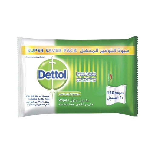Dettol Original Anti-Bacterial Multi-Use 120 Wipes
