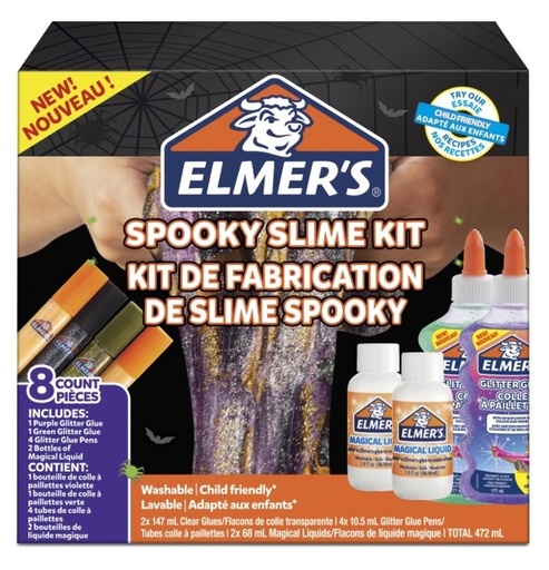 ELMER'S 8-Piece Spooky Slime Kit Multicolour