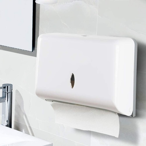 EUROWASH Interfold Tissue Dispenser, Manual Cut, White