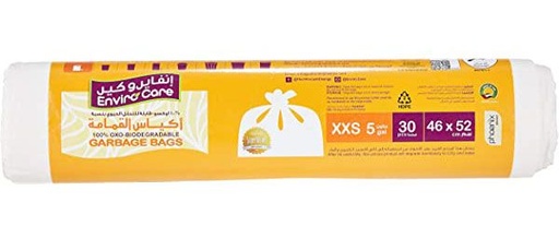 Enviro Care 5 Gallon Garbage Bag 46x52 (Pack of 30) White