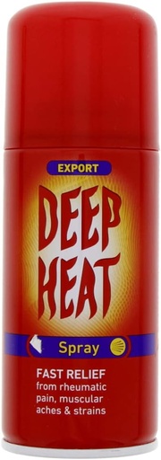 Deep Heat Spray (Aerosol) 150ml Spray Bottle