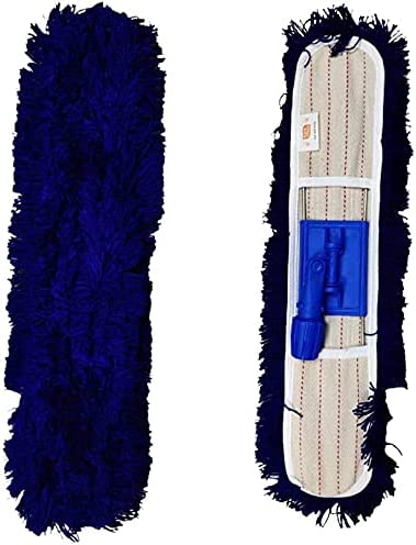 ADY MP08 Airport Flat Dust Mop with Stick , 80cm , Blue