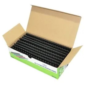 FIS FSBD22BK Binding Rings/Wire , Plastic , Black , 22mm , (190sheets capacity) (pack of 100)