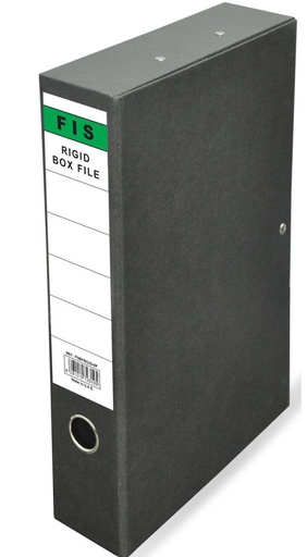 FIS FSBFRIGID-PLBK PP Rigid Box File ,210 x 330mm (F/S ), (Pack of 10)