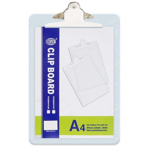 FIS FSCB8043LBL Clipboard - Acrylic, A4, Light Blue