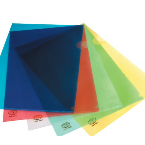FIS FSCIE310REN Clear Folder - A4, Red (Pack of 100)