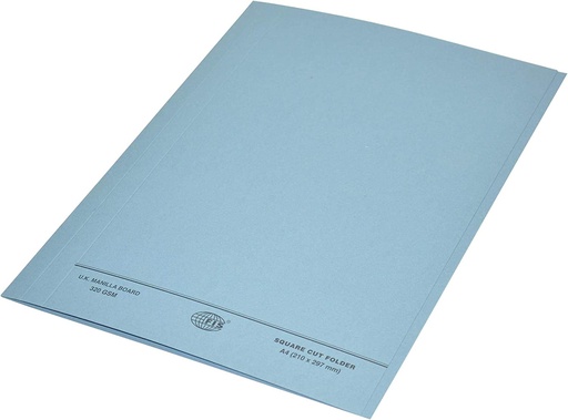 FIS FSFF9A4BL Square Cut Folder Without Fastener , Blue ,320 gsm, A4  (Pack of 50)