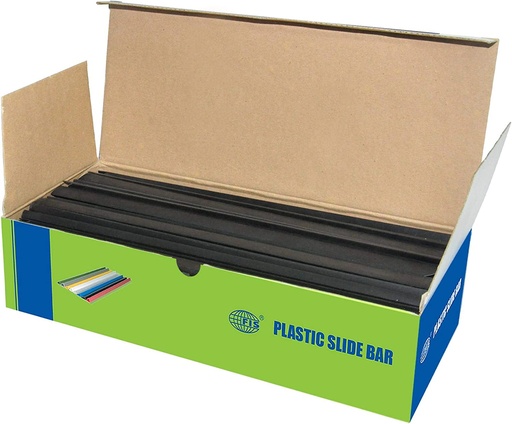 FIS FSPG03-BK Plastic Sliding Bar 3mm,Black ( Box of 100 )
