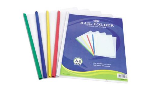 FIS FSPG3003F Rail Folder, Assorted (Pack of 5)