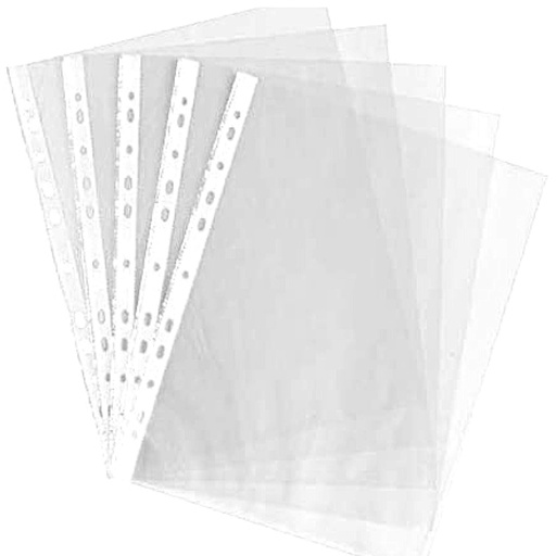 FIS FSRP045A4N Reinforcement Punch Pocket ( Sheet Protector) 45microns A4 (Pack of 100)
