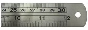 FIS FSRUS30 Steel Ruler , 30cm