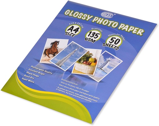 FIS FSPAGP23550 Photo Glossy Paper , 240gsm , A4 (Pack of 50)