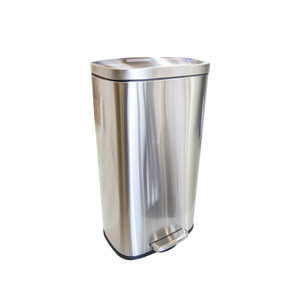 FLORET Stainless Steel Pedal Waste Bin , 30Liters