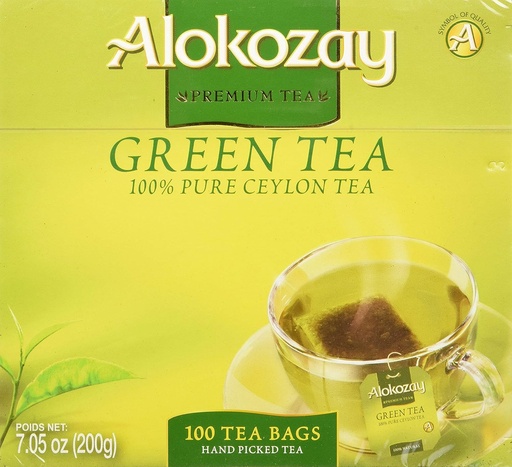 Alokozay Pure Ceylon Green Tea (Pack of 100)