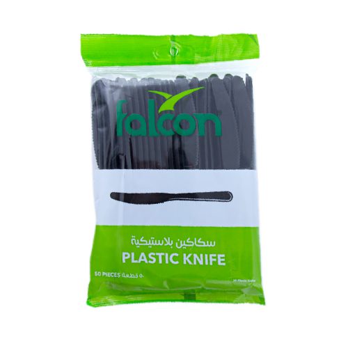 Falcon Heavy Duty Plastic Knife Black ( Pack of 50)
