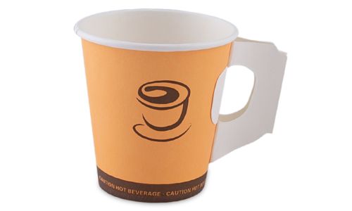 Falcon Paper Cups with Handle , 7oz- (50 Pieces) Case of 20