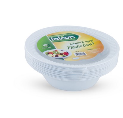 Falcon Plastic Bowl , 12 oz ( Pack of 25)  x 1 carton  ( 1000pieces)