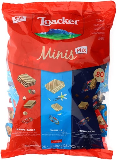 Loacker Classic Minis Mix, 800 gm