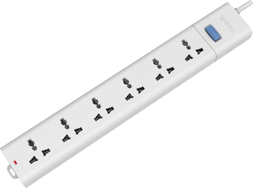 GONGNIU 6 Socket Wire Extension W/o USB 3M Cable