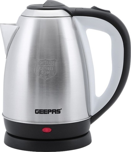 Geepas Stainless Steel Electric Kettle 1.8L 1500W GK5466 Silver/Black