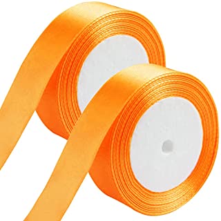Generic Satin Fabric Ribbon ,2.5cm ;(25Yards)- Orange