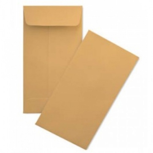 HISPAPEL Peal & Seal Brown Envelope, (9x4 in) , 115x225 mm (Pack of 50) , (DL) Cheque size