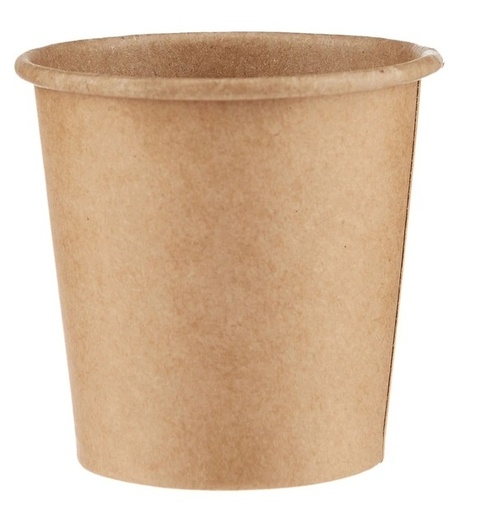 ADY 4 Oz Kraft Paper Heavy Duty Cup (Plain brown) (1000pieces)