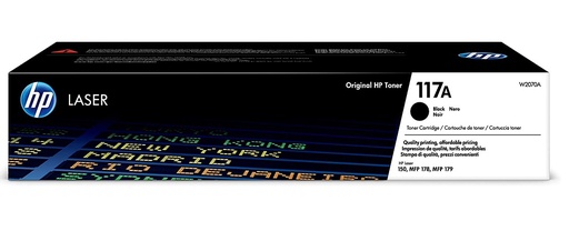 HP 117A Original Laser Toner Cartridge , Black - (W2070A)