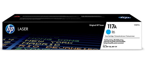HP 117A Original Laser Toner Cartridge , Cyan - (W2071A)