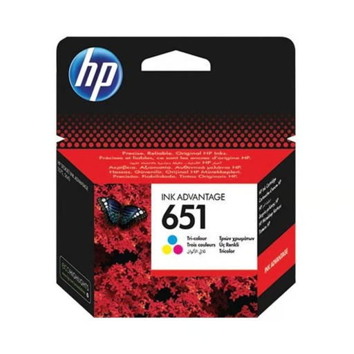 HP 651 Original Ink Advantage Cartridge, Tri-color (C2P11AE)