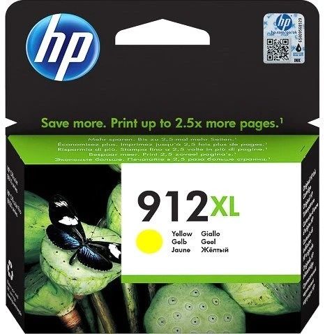 HP 912XL Original Ink Cartridge High Capacity , Yellow (3YL83A)