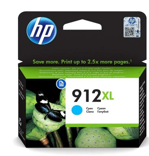 HP 912XL Original Ink Cartridge High Capacity, CYAN (3YL81AE)