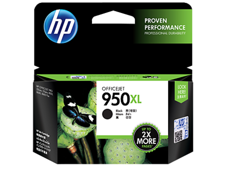 HP 950XL High Yield Original Ink Cartridge, Black (CN045AA)