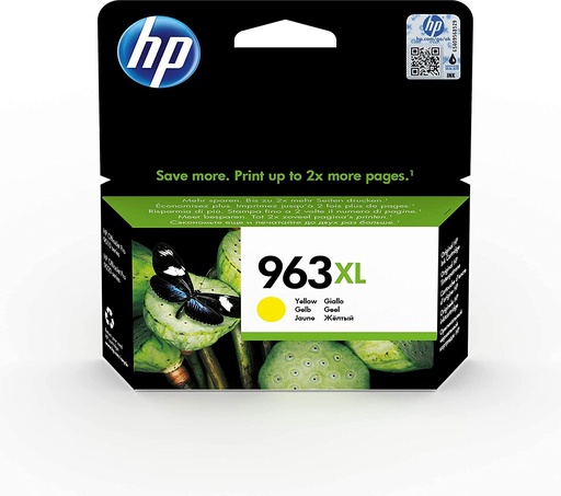 HP 963XL High Yield Original Ink Cartridge, Yellow (3JA29AE)