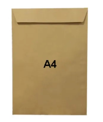 Hispapel Brown Manila Peel And Seal Envelope A4, 120gsm (Pack of 100)