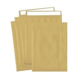 Hispapel Seal & Peal Brown Envelope - 17.5" x 14.5", 120gsm (Pack of 50)