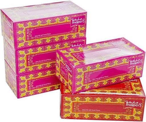 Hotpack Mapco-Facial Tissue 2Ply , 200 Sheets (Case of 30)