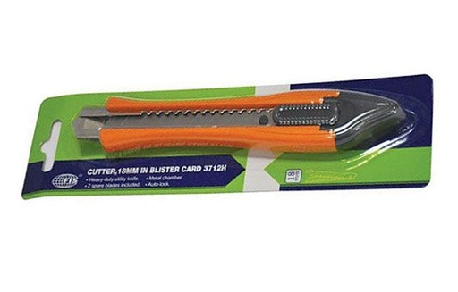 FIS FSCU3712H Cutter - 18mm, Assorted Color (Pack of 12)