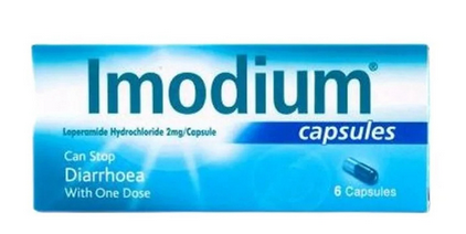 Imodium Loperamide Hydrochloride - 2mg, 6 Capsules