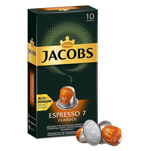 Jacobs Espresso Classico 7 Coffee Capsules Pack of 10 Drinks
