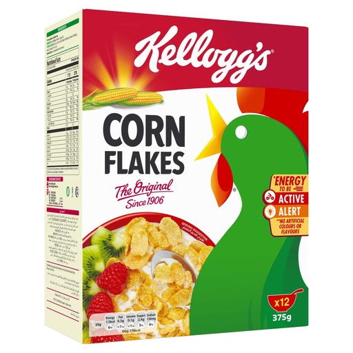 Kellogg's Honey And Nuts Corn Flakes 375g ( Case of  16)