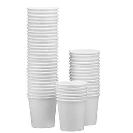 KhaleejPack Paper Cup - 7Oz, White (Pack of 50)