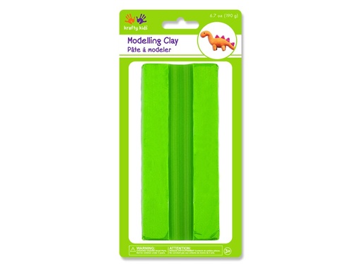 Krafty Kids Solid Colors Modeling Clay, 190g, Lime Green