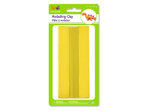 Krafty Kids Solid Colors Modeling Clay, 190g, Yellow
