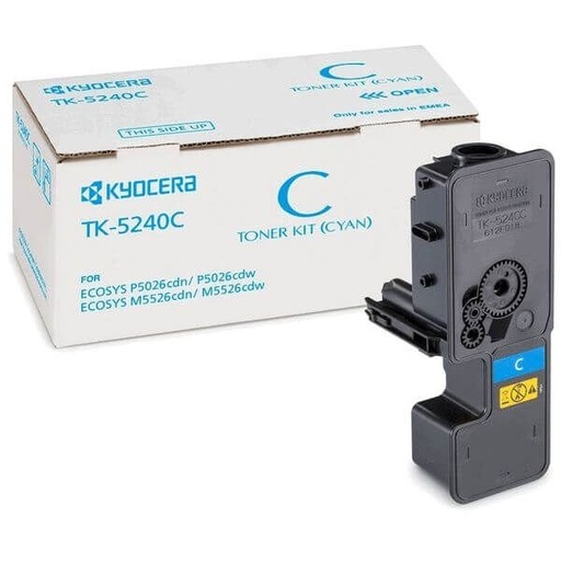 Kyocera TK-5240C Original Toner Cartridge , Cyan