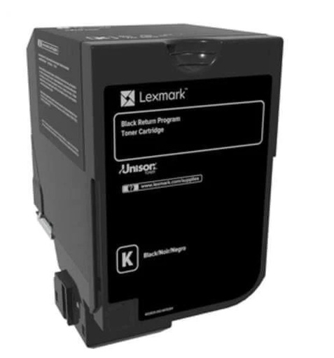 Lexmark 74C50K0 (CS720, CS725, CX725 Black Return Programme Toner Cartridge)