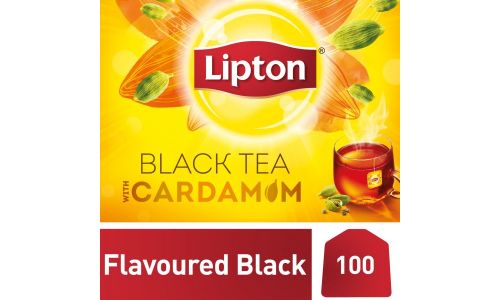 Lipton Flavoured Black Tea - Cardamom, 100 Bags