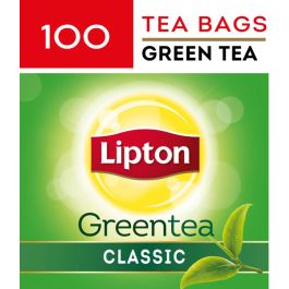 Lipton Green Tea Classic 100 Teabags  ( Case of 12)