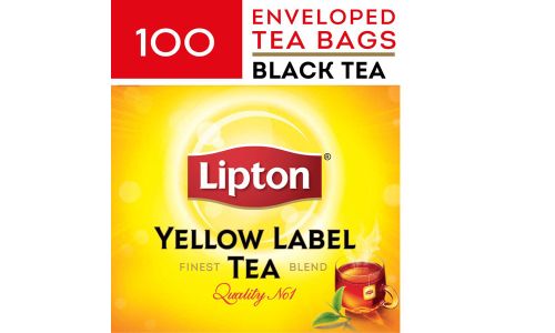 Lipton Yellow Label Black Tea, Enveloped, 2g, 100 bags ( Case of 24)