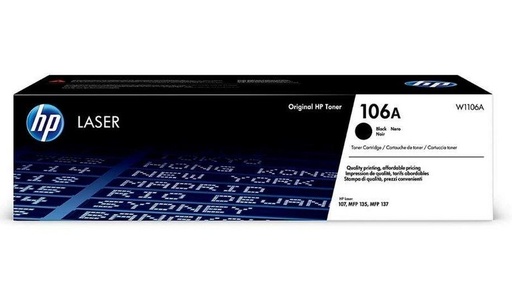 HP 106A Black Original Laser Toner Cartridge (W1106A)